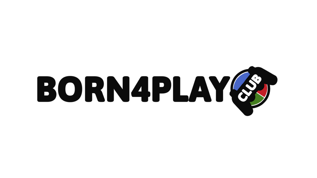 Born4play Schriftzug mit Club Logo